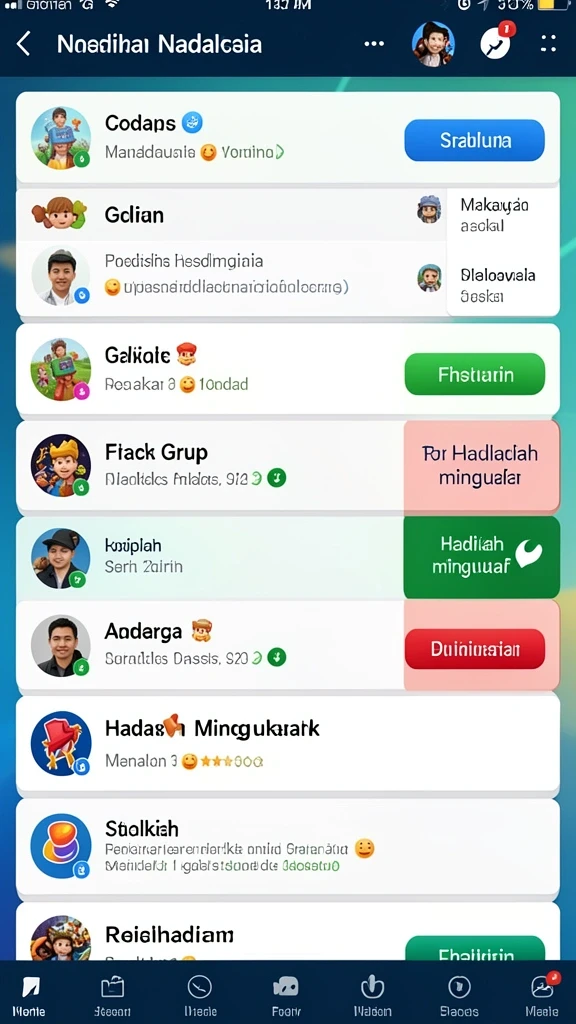 danavip - Gambar tangkapan layar yang menunjukkan karakter utama dalam aksi.